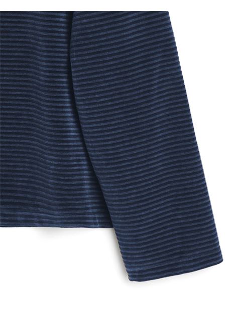 polo shrunken fullzip uomo blu OUR LEGACY | M4243SPS